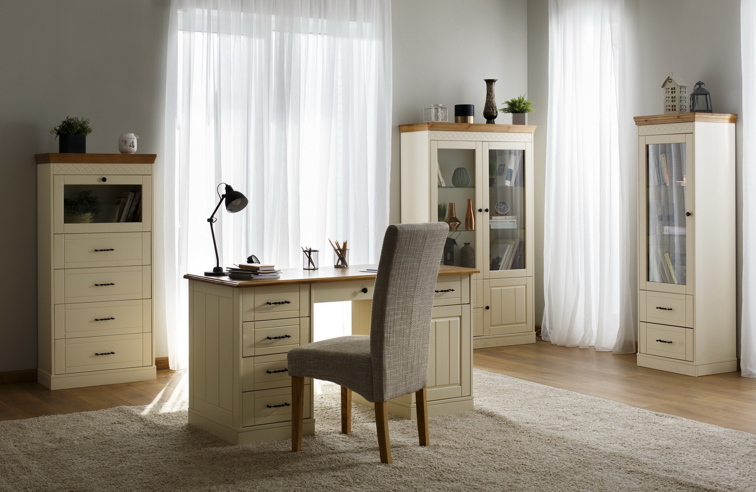 Стол письменный с 6 ящиками Дания №3