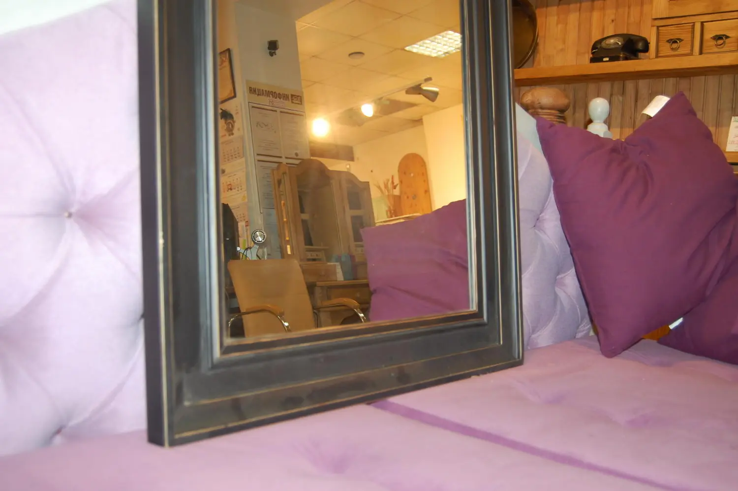 Зеркало массив прямоугольная Бьерт 1-66 сосна