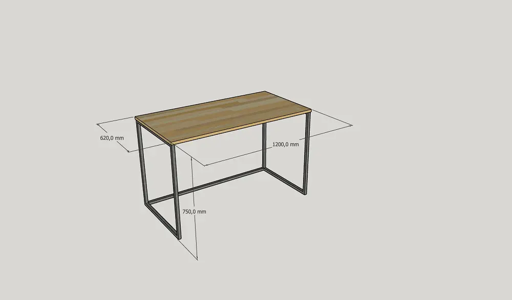 Стол рабочий лофт 07-10
