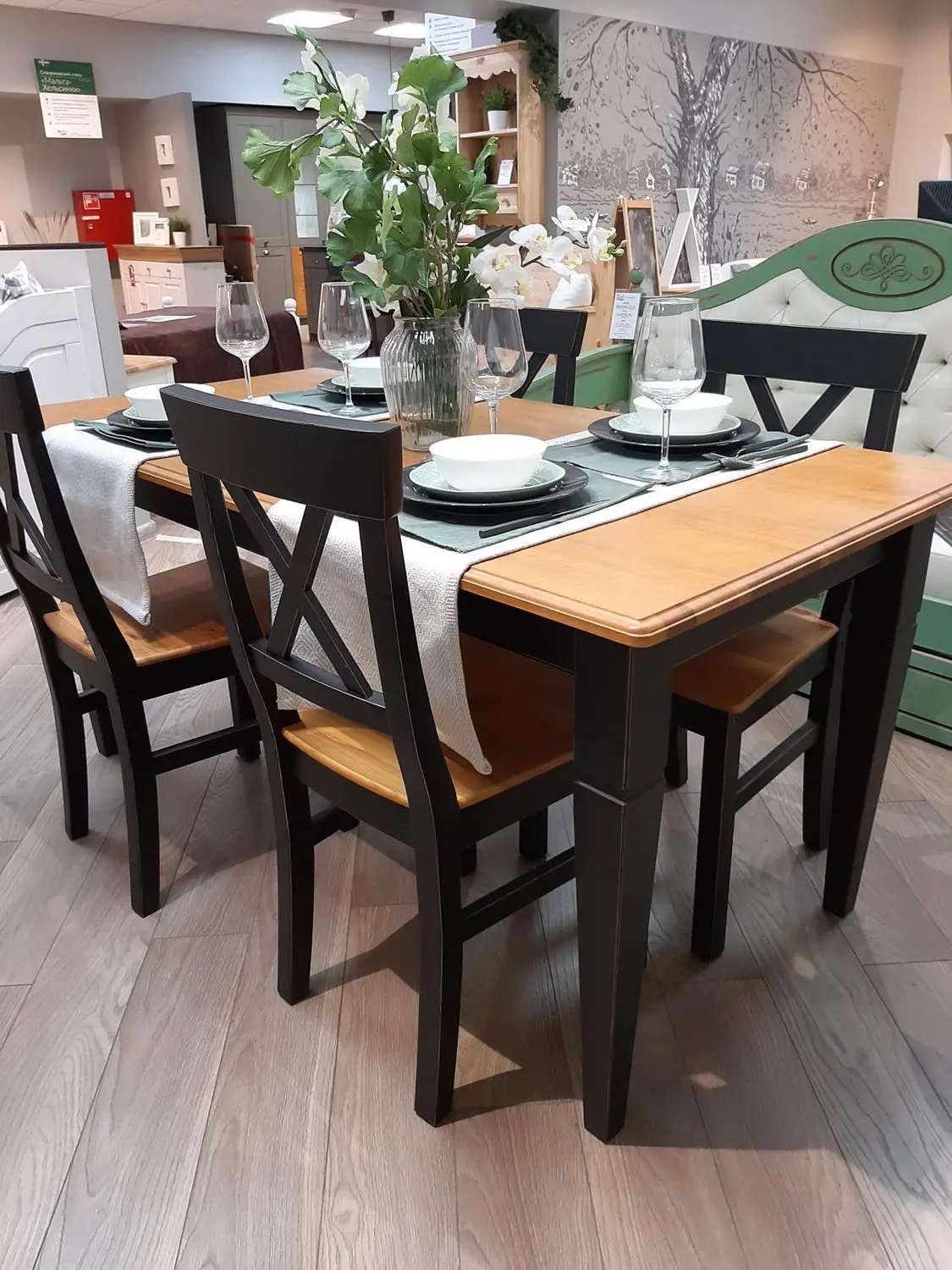 Стол Бьерт обеденный 1-61 1200х700х750 сосна