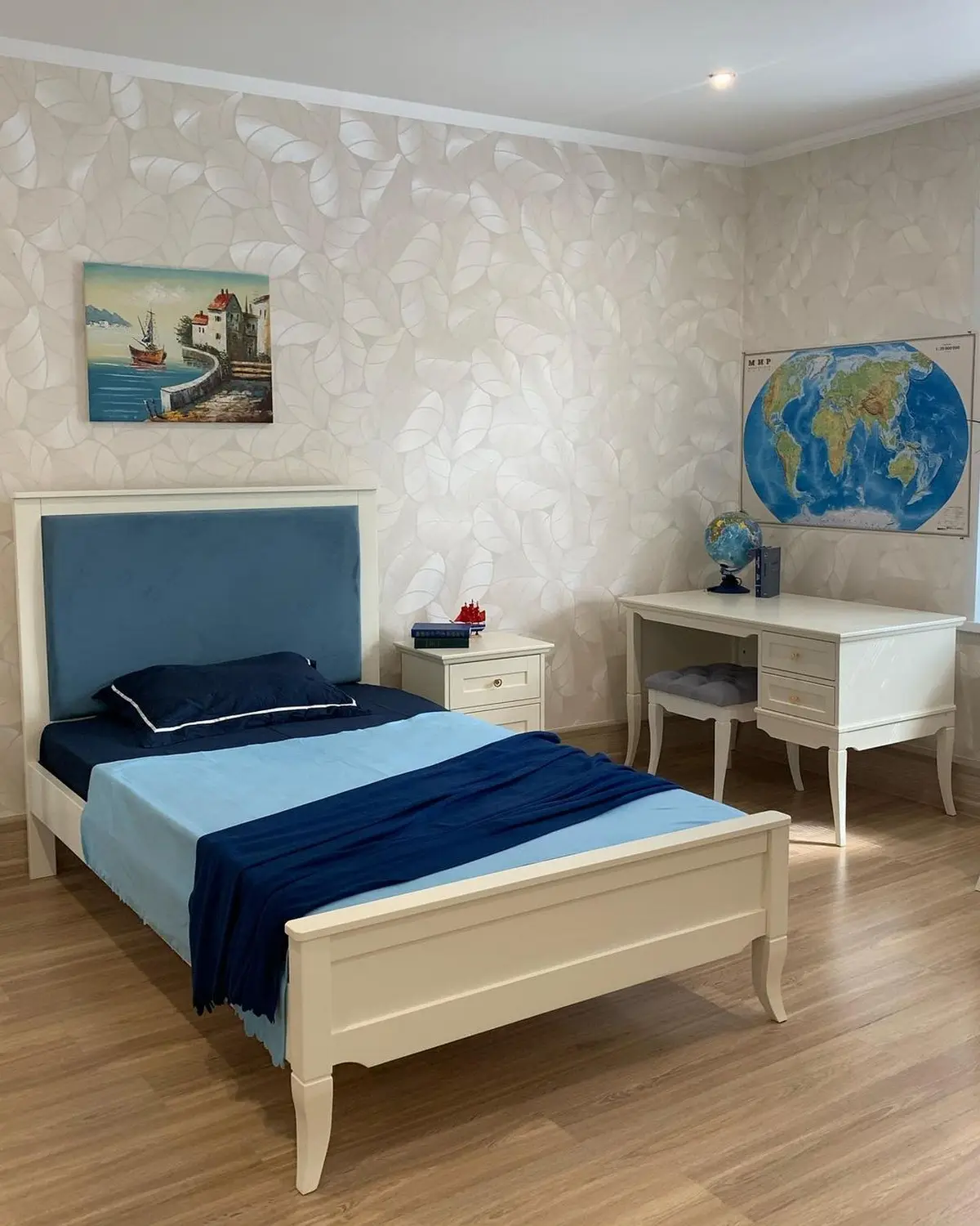 Кровать "Римини" 1200х2000 с мягким изголовьем