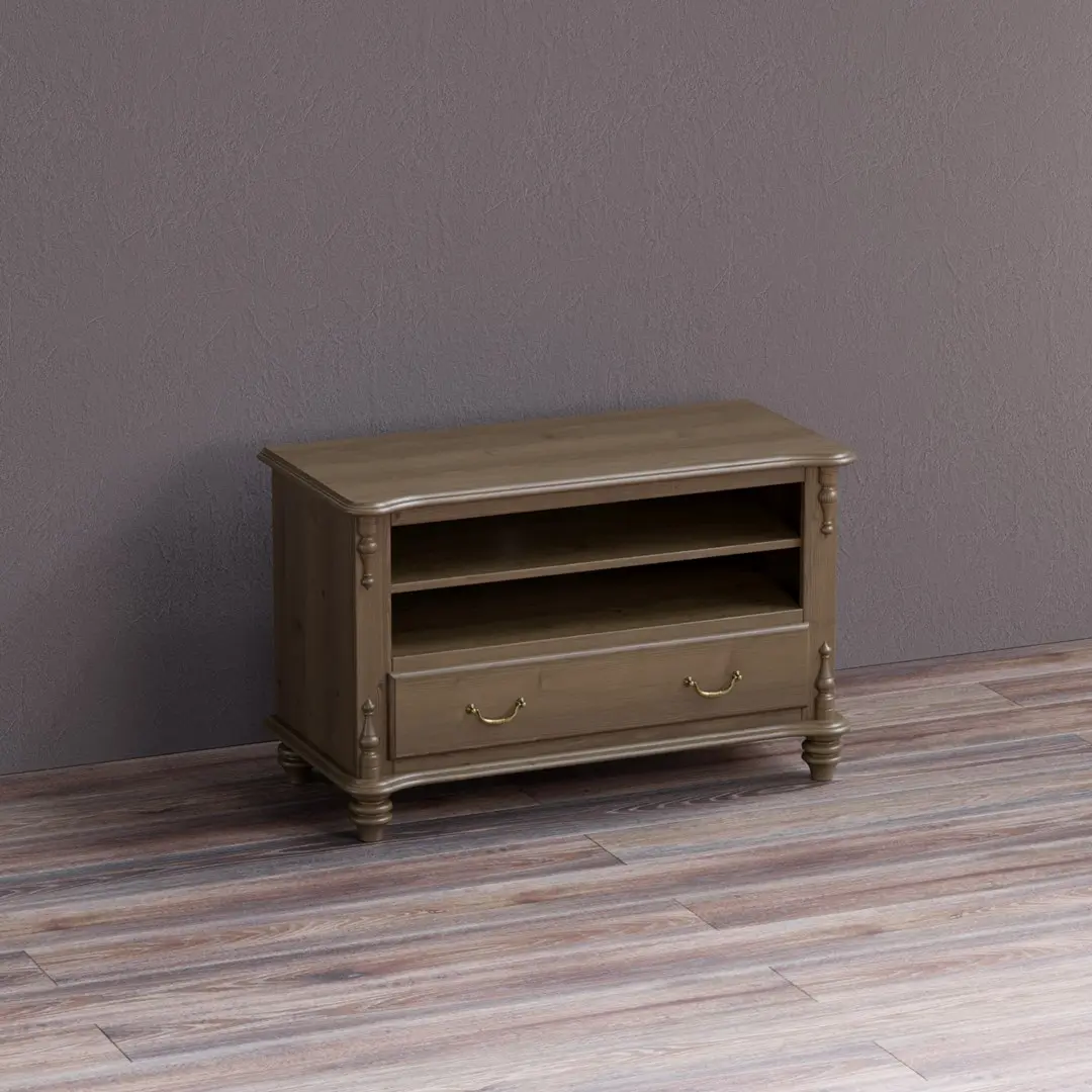 Тумба Скандия под ТВ с нишей, ящиком и полкой Б1.26.02