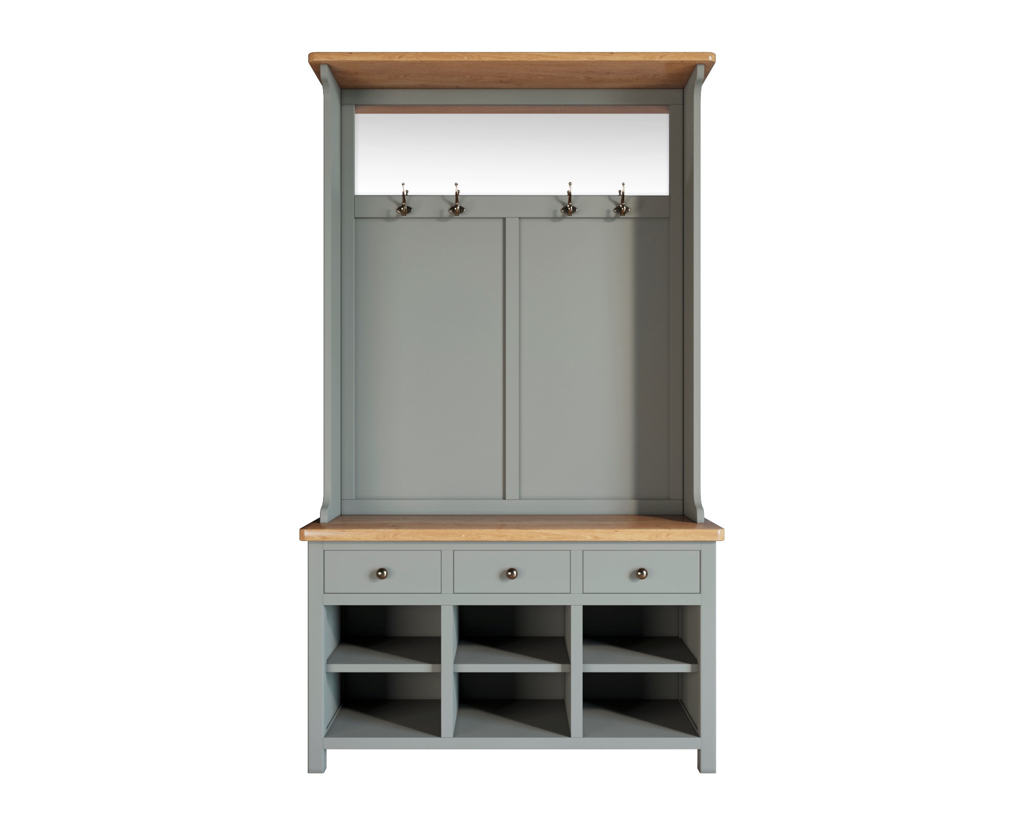 Прихожая Кантри "Jules Verne" в сером цвете