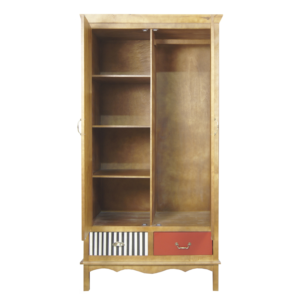 Двустворчатый шкаф с ящиками "Gouache Birch"