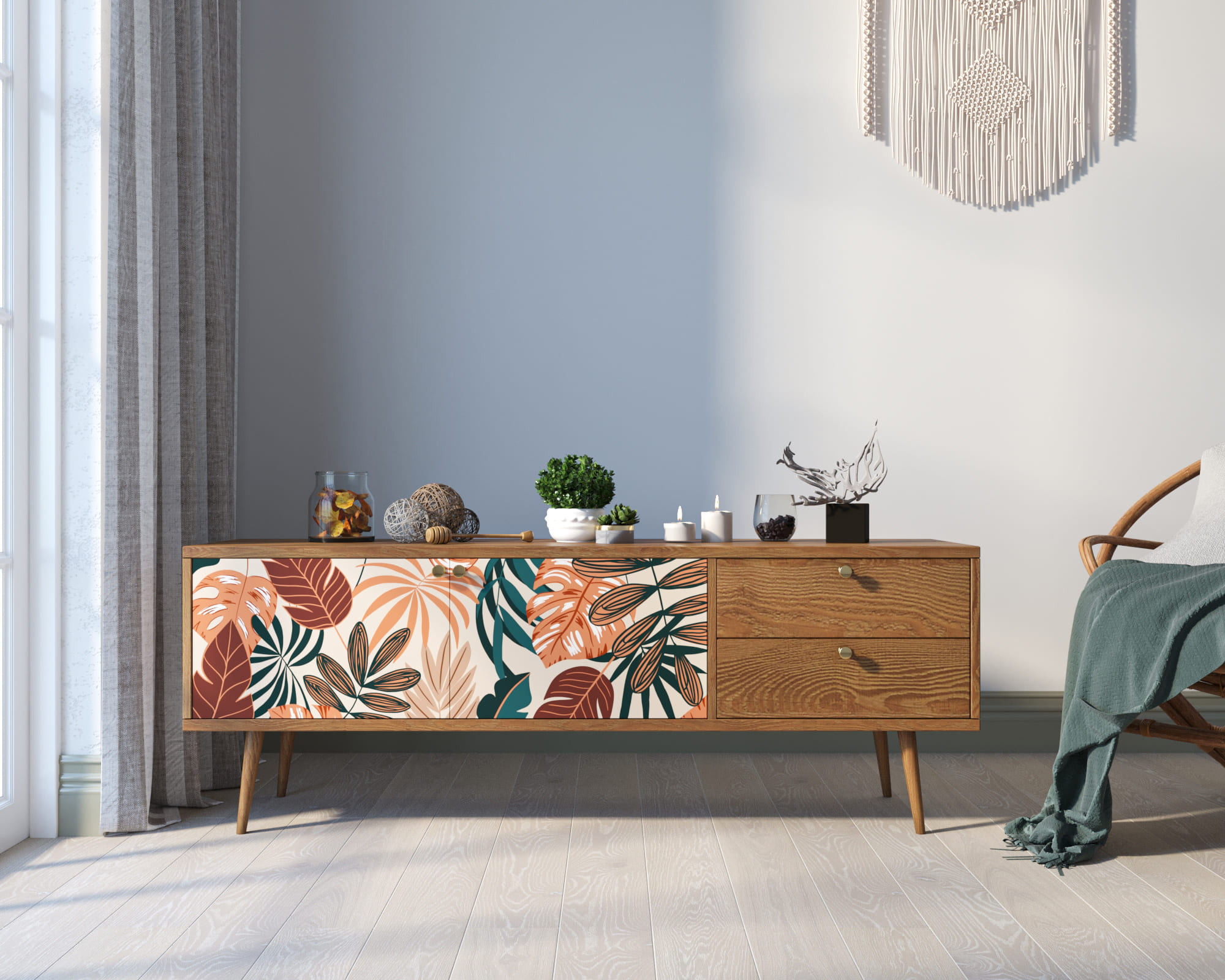 Комод "Berber" два ящика и две дверки