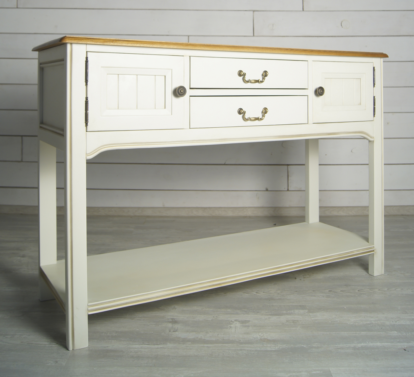 Консоль массив с ящиками "Olivia" в бежевом цвете