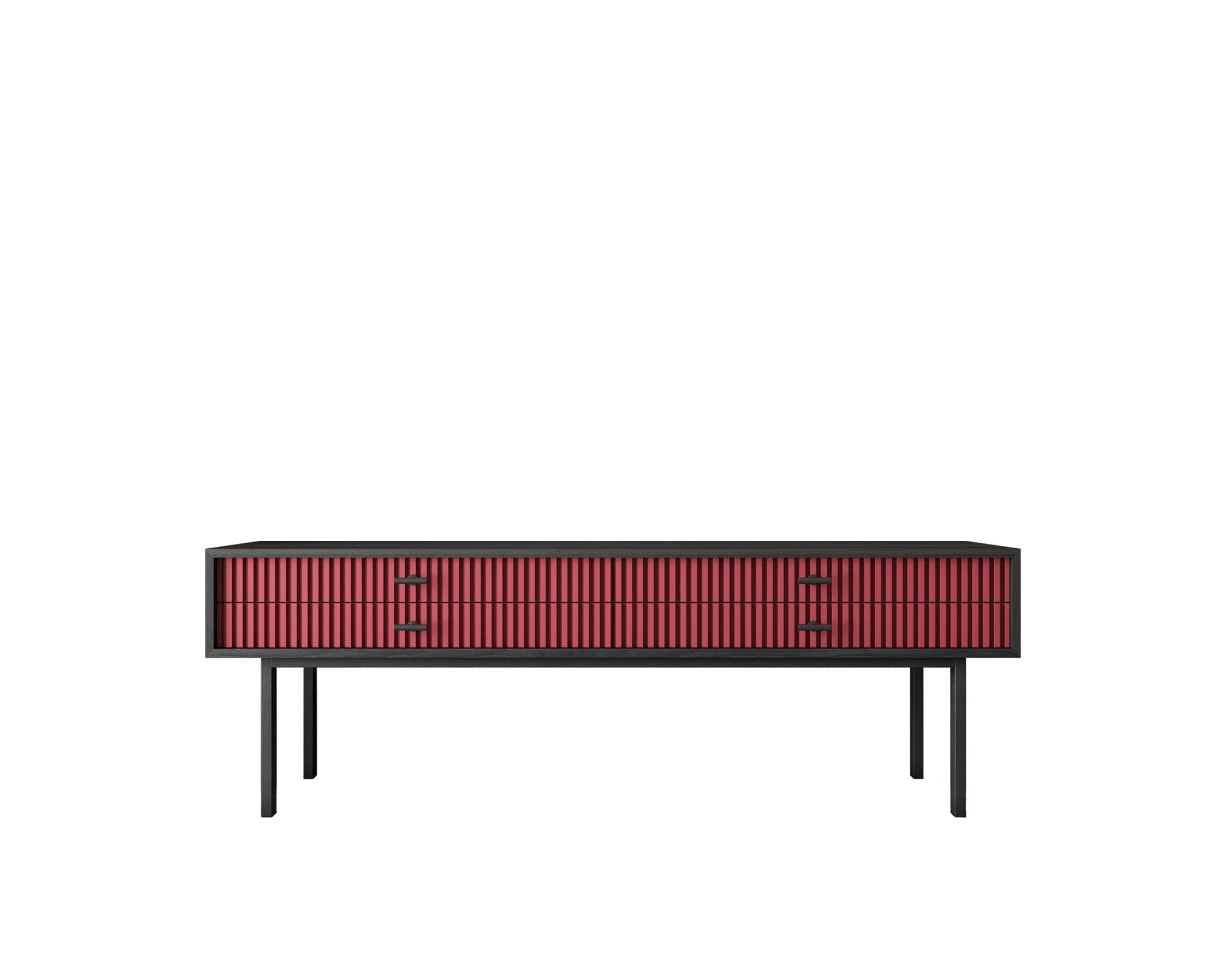 Консоль с двумя ящиками "Emerson" арт EM23/red/L