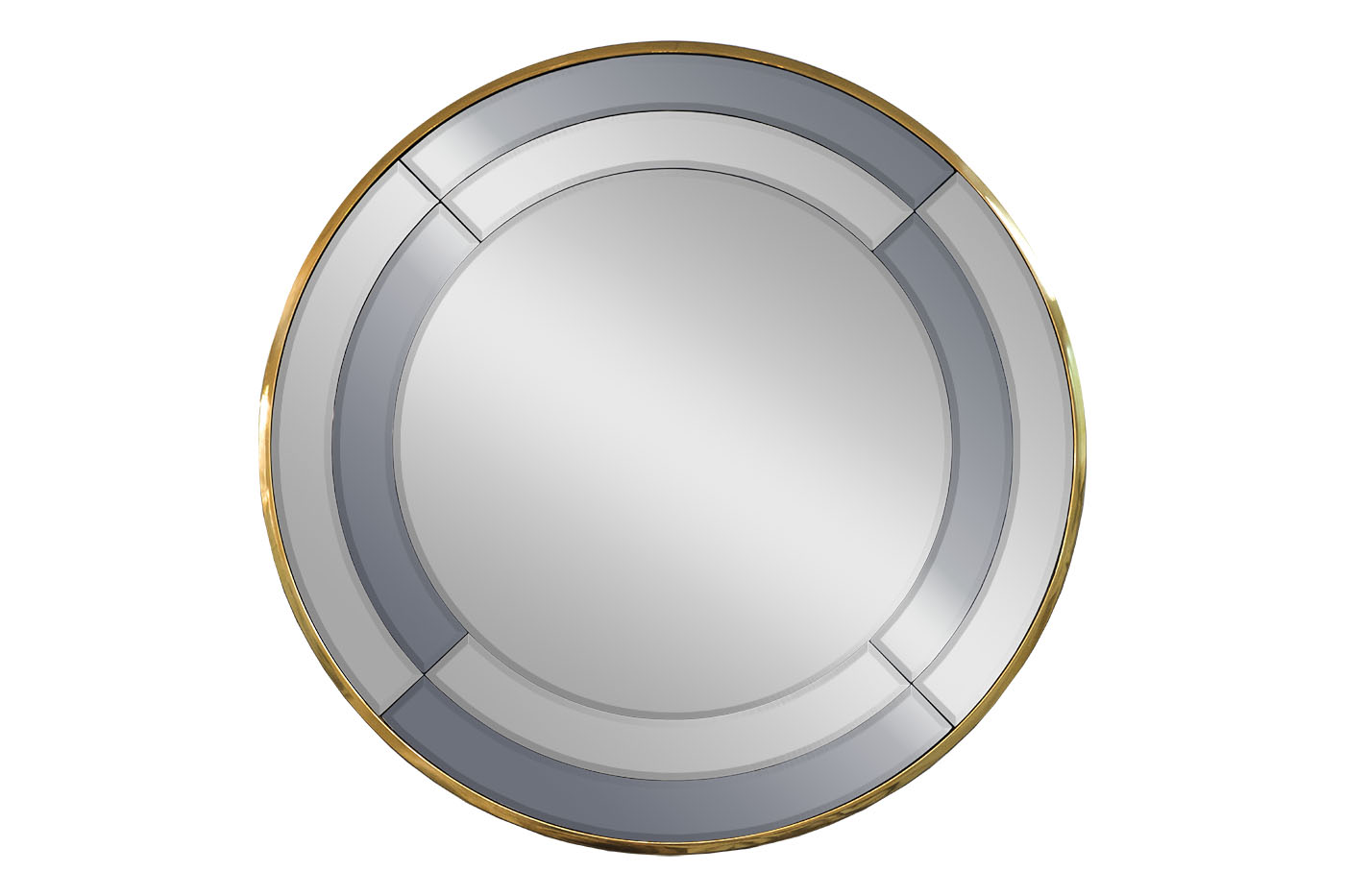 KFG091 Зеркало в двухцветной зеркальной раме/ золото