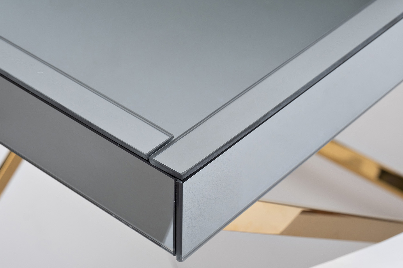 KFG134 Стол сервировочный матовый, н/ж сталь золото