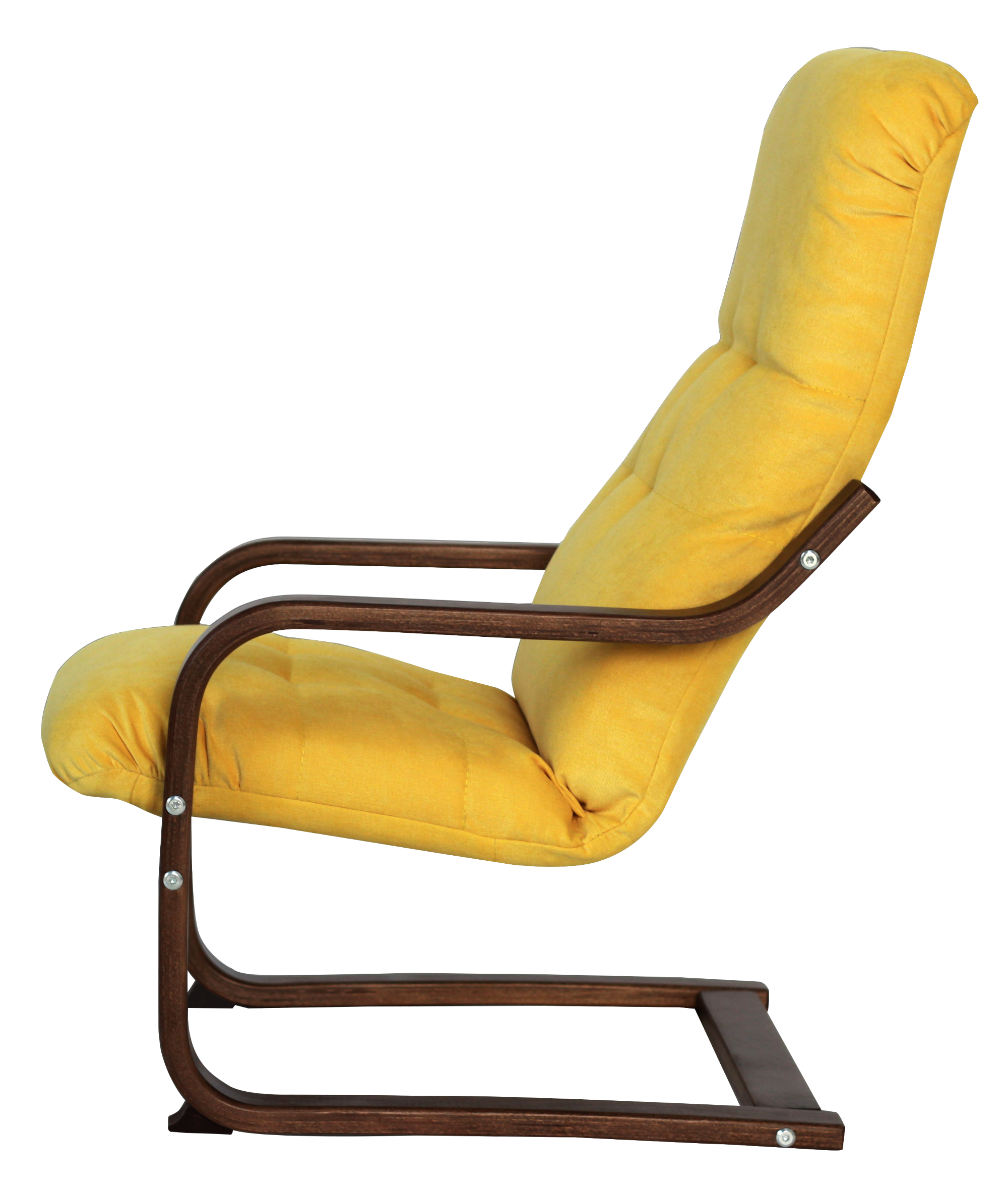 детское кресло Сайма Kids Вельвет Люкс 72 - оранжевый каркас Берёза