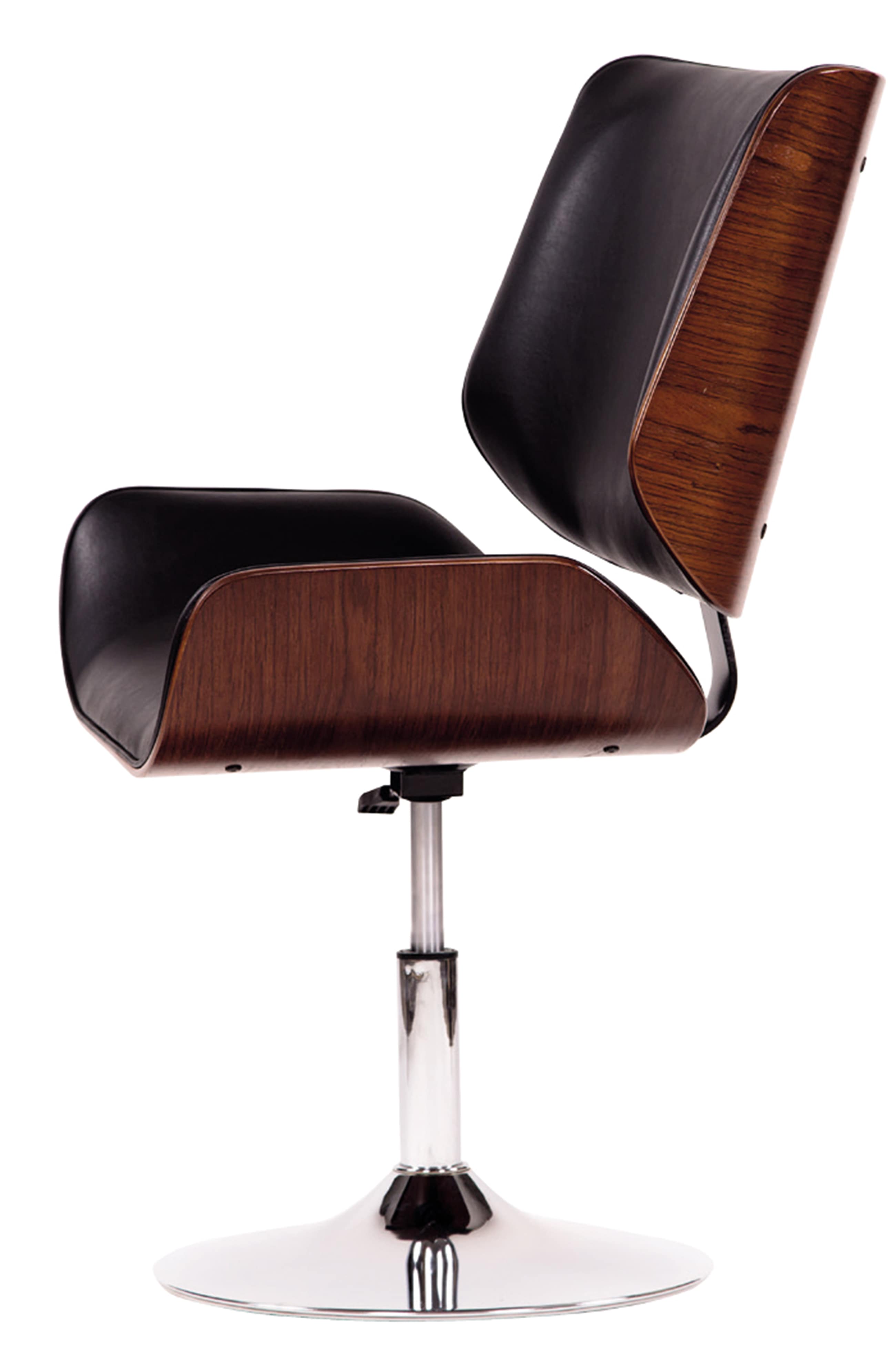 кресло Оксфорд 2 Экокожа черный каркас Вишня