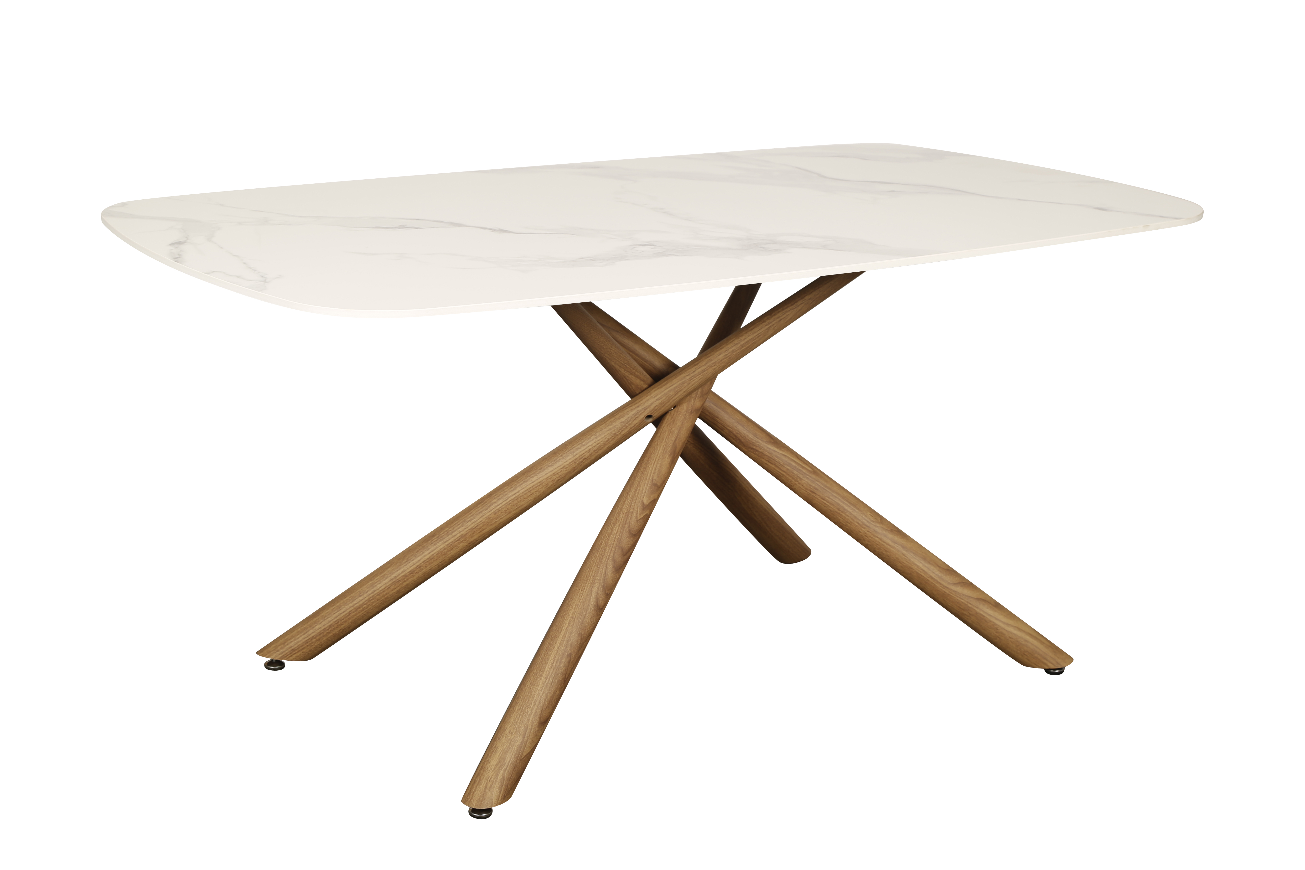 Стол обеденный Неаполь160 TW-1162-T-1,160x90x76 см, белый мрамор