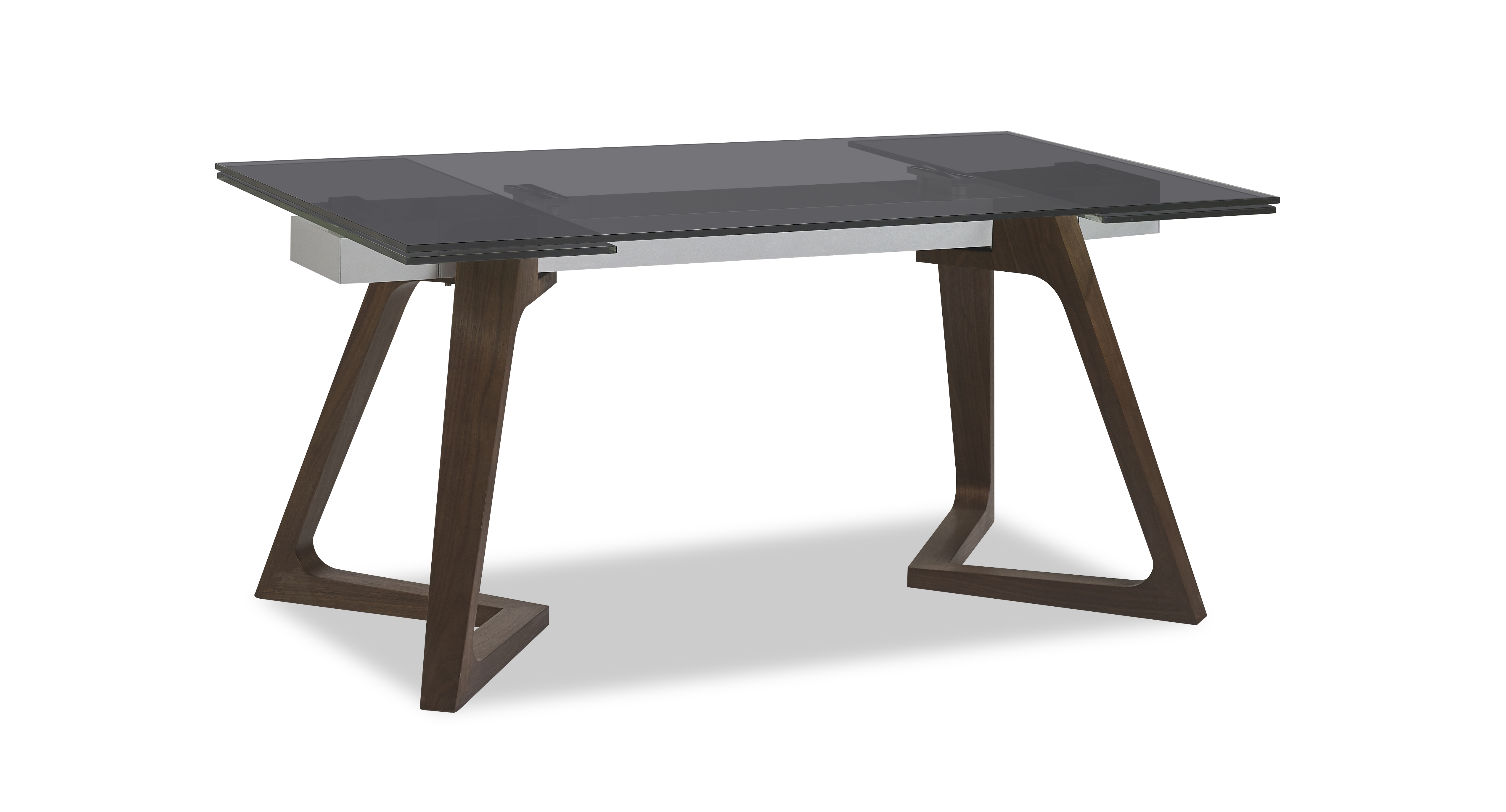 Стол обеденный раскладной Бостон Блэк MC-1772DT-S,160(240)х90х76см, затемненное стекло