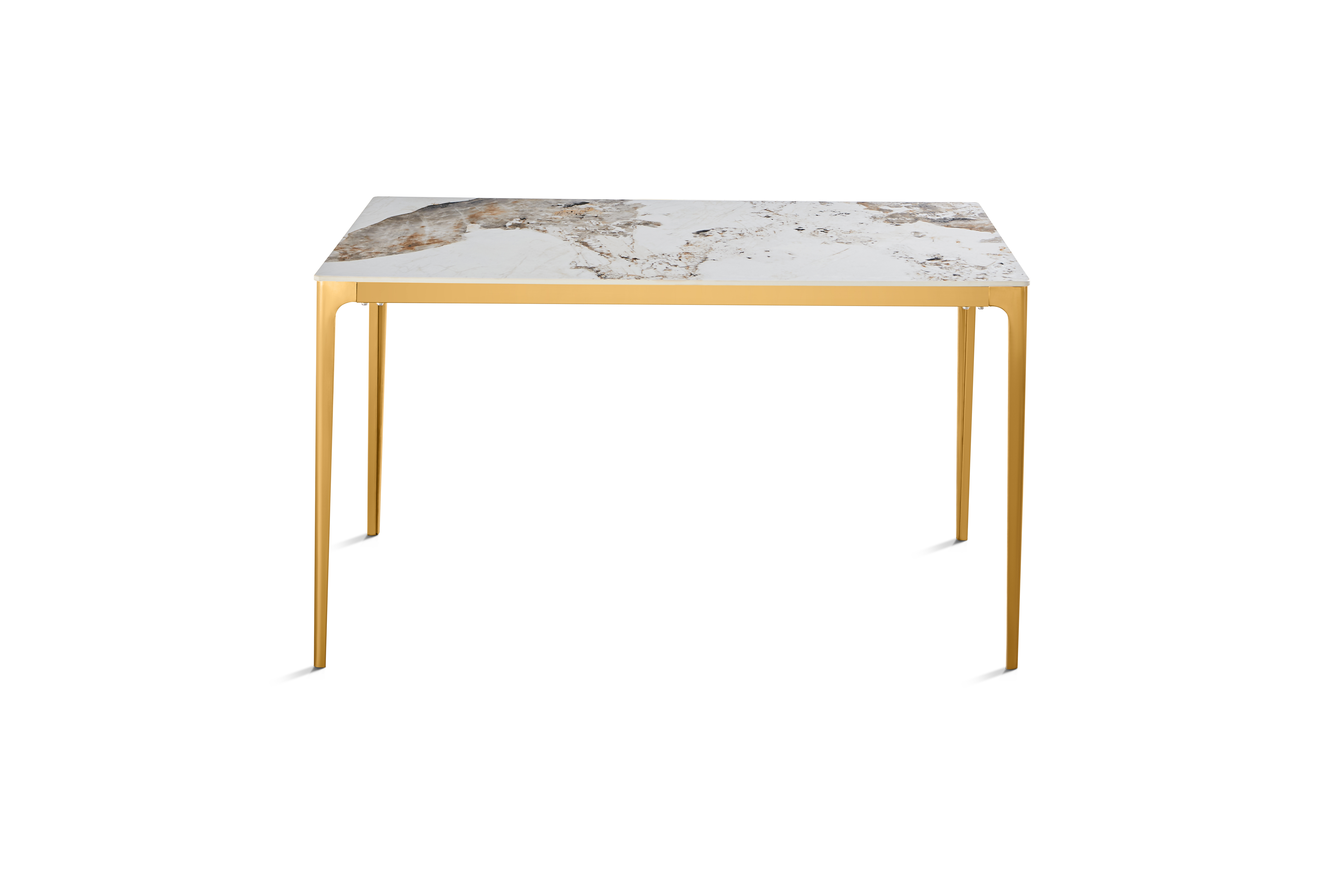 Стол обеденный Камео DT-3001B, 140х80х75 см, белый мрамор (Пандора)