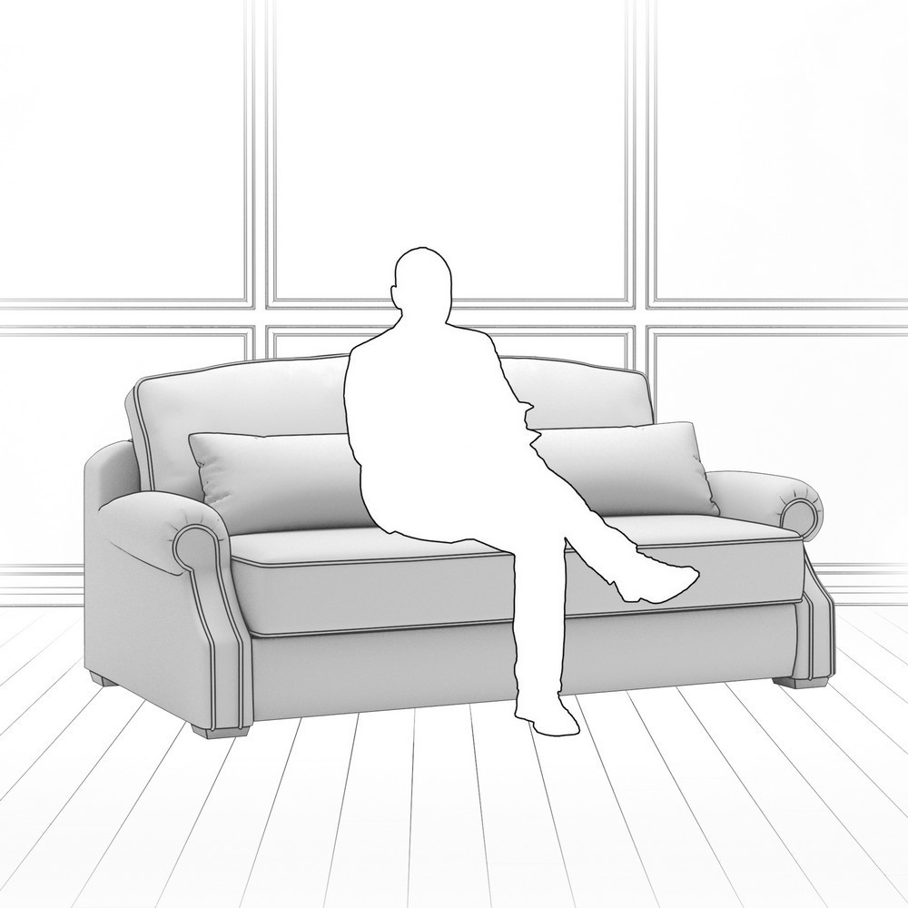 Диван Kane (с механизмом) DKa-I-180-K03-KaB40-0407