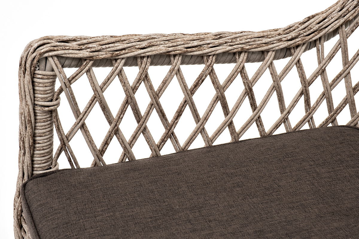 "Эспреззо–80 L" обеденная группа плетеная, цвет бежевый