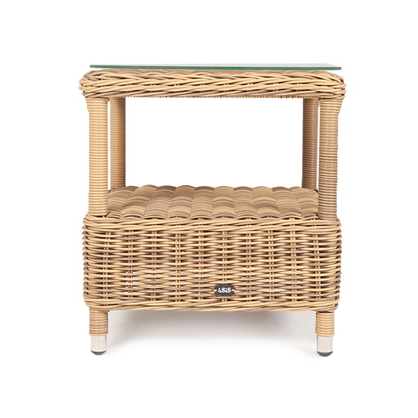 "Форилло" столик кофейный из искусственного ротанга, цвет соломенный