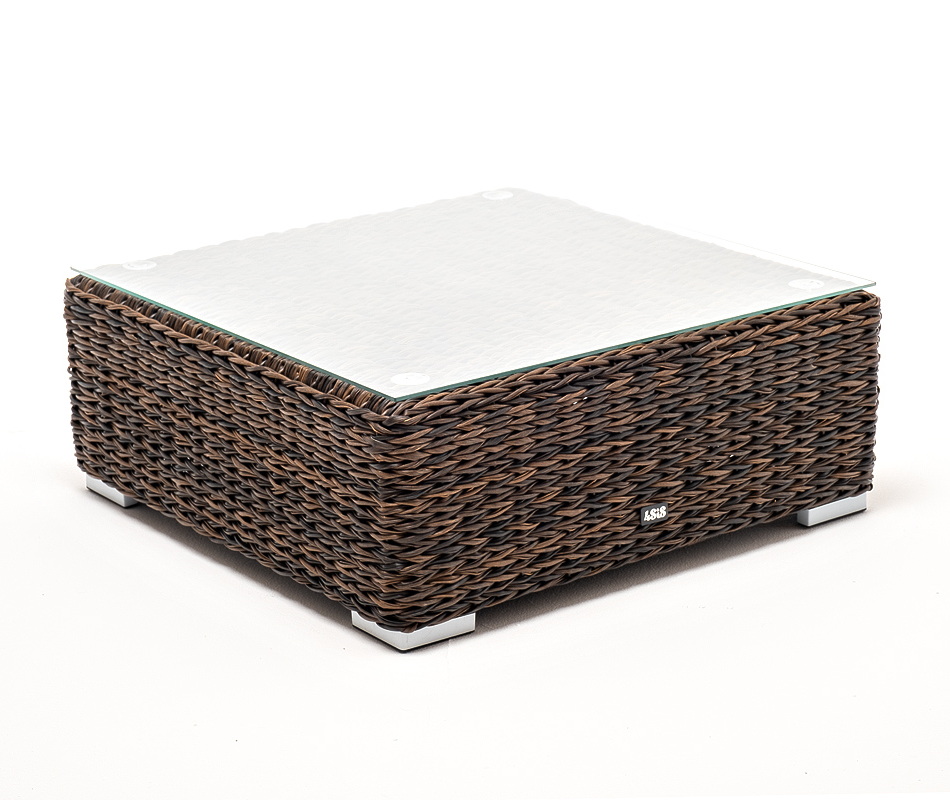 "Лунджи" журнальный столик плетеный (гиацинт), цвет коричневый