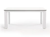 "Венецио" обеденный стол из HPL 160х80см, цвет молочный, каркас белый