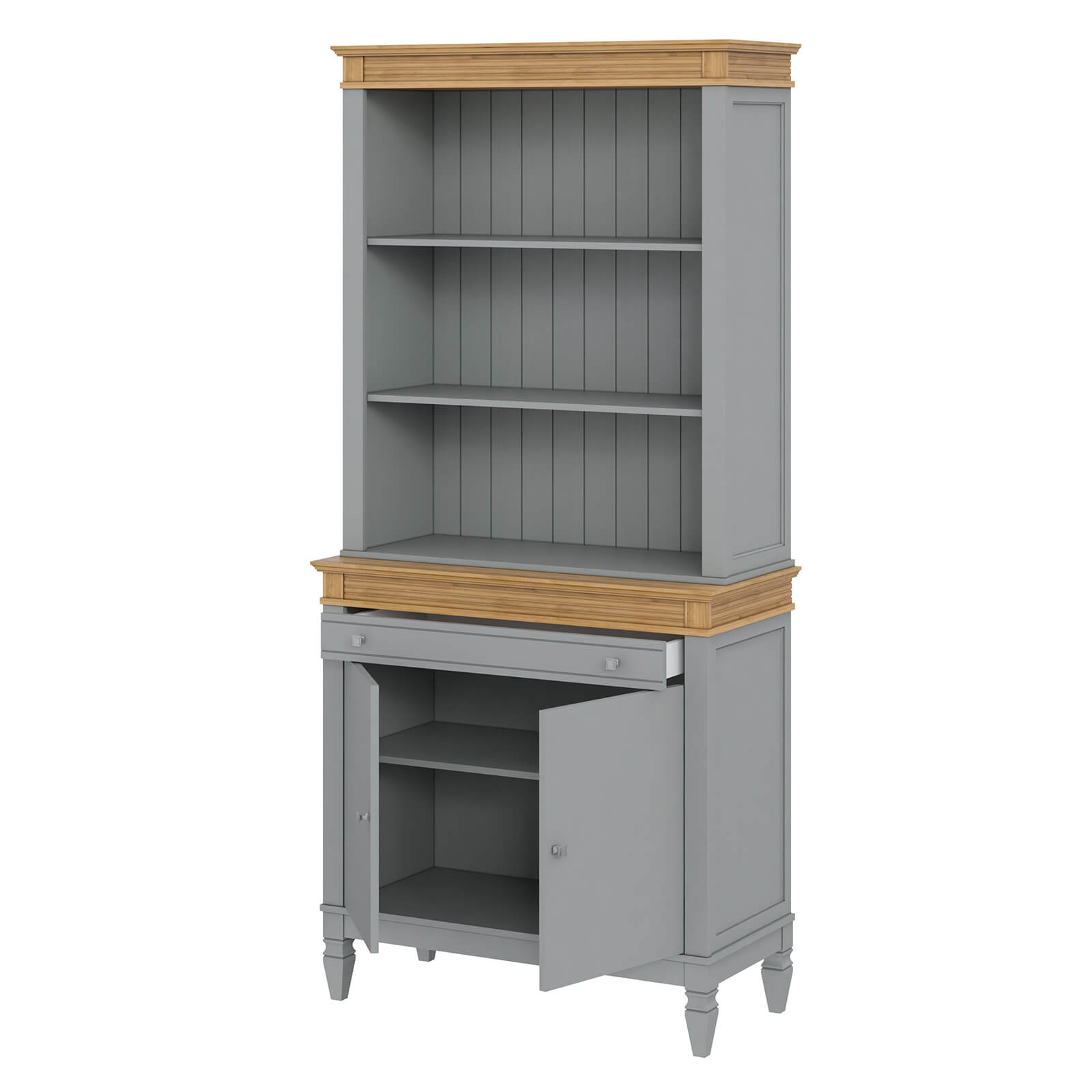 Буфет "Ольса" 200/221 (серый 7042/антик 24)